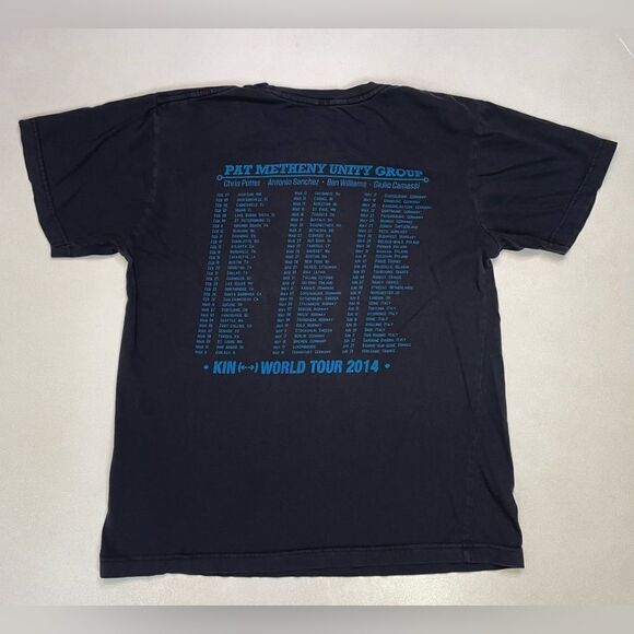 Pat Metheny Unity Group Kin World Tour 2014 Graphic T-shirt Women Medium Black - Picture 4 of 7